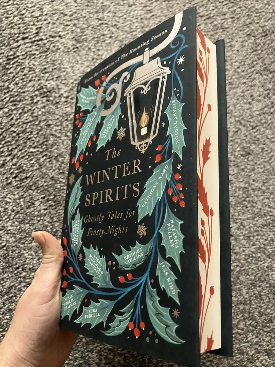 Hello gorgeous bookmail with stunning Christmassy spredges 😍 I’m in love and I can’t wait to read this anthology of tales ❄️ 🕯️ 📖 
#TheWinterSpirits
