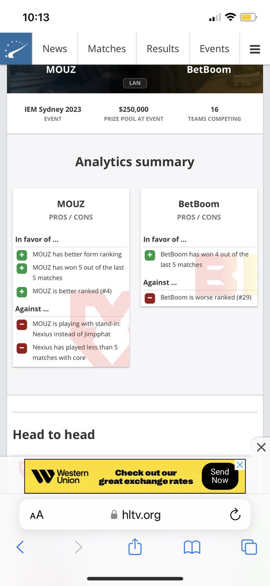 Trippy_R6's tweet photo. 1. MOUZ are ranked #4 in the world compared to BBs #29. This would usually be a matchup where many look for a 2-0 in MOUZ favor, but with Nexiud standing in for Jimpphat they are not at top form. https://t.co/4NSNIOGrMW