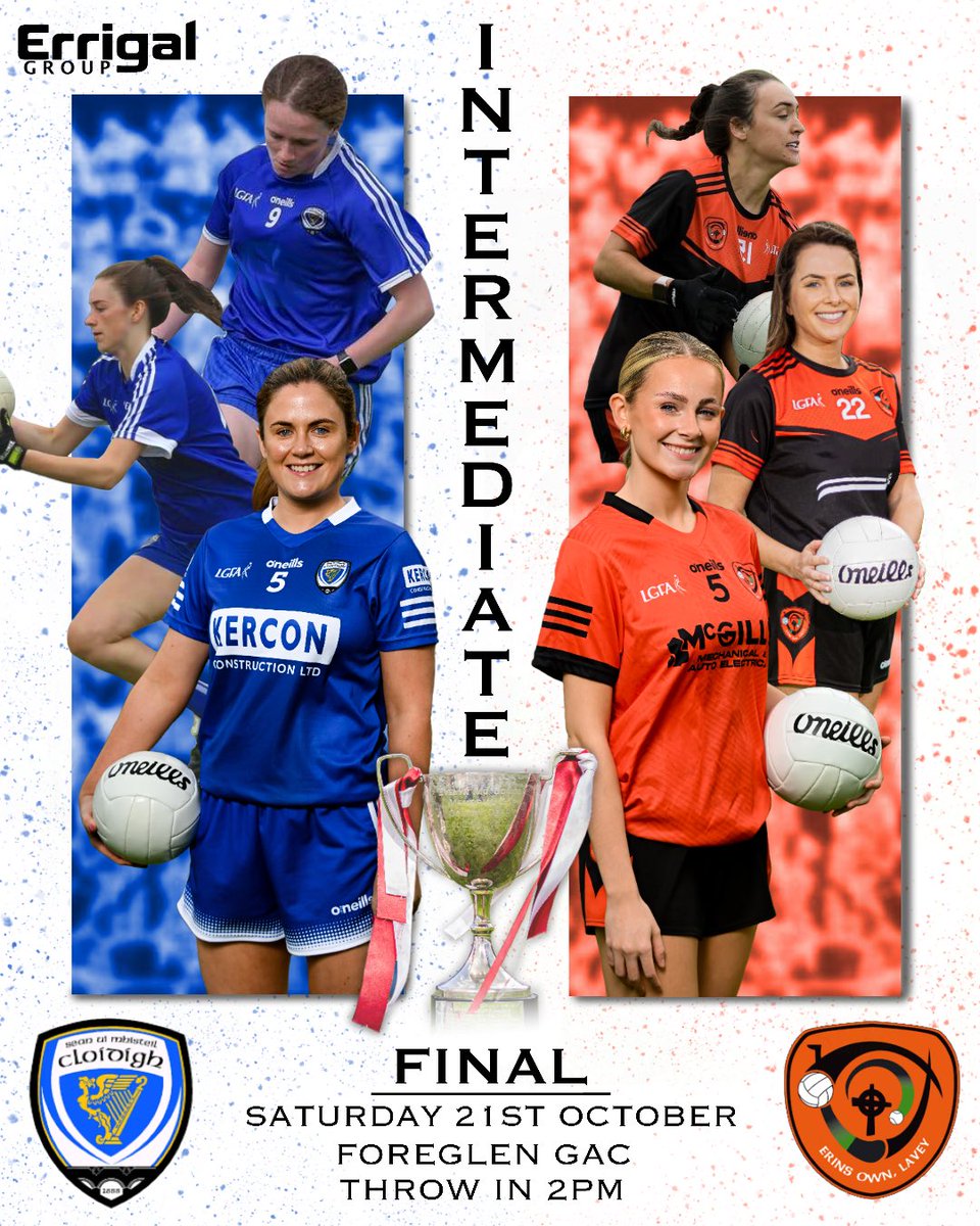 Derry LGFA (@derrylgfa) on Twitter photo ๐ฎ๐ฉ๐๐๐๐๐๐๐ ๐๐๐๐๐๐๐๐๐๐๐๐ ๐๐๐๐๐๐๐๐๐๐๐๐ ๐
๐๐๐๐๐ฎ๐ฉ
โผ๏ธAdmission ยฃ5 / U16โs go freeโผ๏ธ
Our big weekend of action will continue on Saturday as last years Junior Champions Lavey face Claudy in the first match of the Double Header in Foreglen! ๐ ๐ฎ๐ฉ๐๐๐๐๐๐๐ ๐๐๐๐๐๐๐๐๐๐๐๐ ๐๐๐๐๐๐๐๐๐๐๐๐ ๐
๐๐๐๐๐ฎ๐ฉ
โผ๏ธAdmission ยฃ5 / U16โs go freeโผ๏ธ
Our big weekend of action will continue on Saturday as last years Junior Champions Lavey face Claudy in the first match of the Double Header in Foreglen! ๐