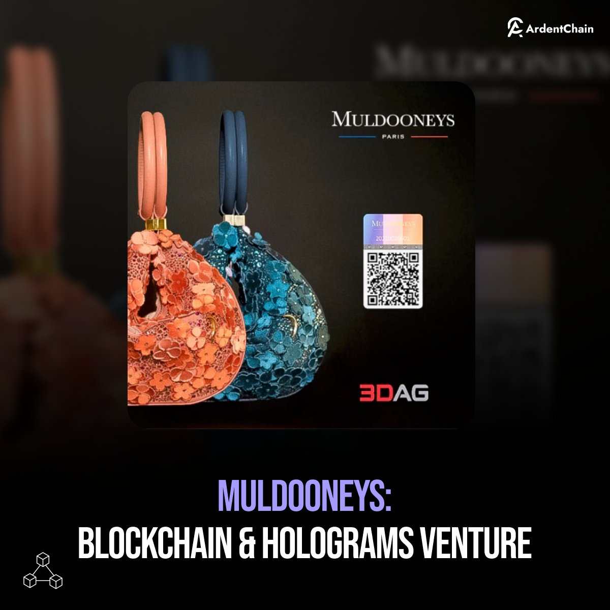ArdentChain's tweet image. MULDOONEYS &amp;amp; 3D AG unveil a blockchain system, a shield against counterfeit luxury goods. Every purchase is verifiable, ensuring authenticity &amp;amp; buyer confidence.
@_3DAG

#AuthenticLuxury #BlockchainAuthentication #LuxuryProduct