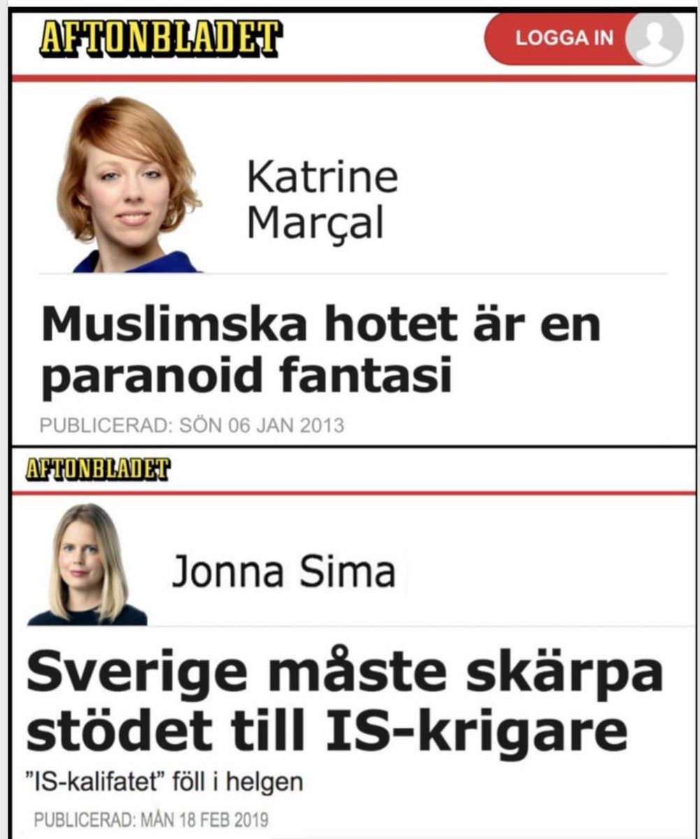 cmuggla's tweet photo. Såhär dagen efter, kan det vara på sin plats med en liten påminnelse om var ⁦@Aftonbladet⁩ / ⁦@bladetledare⁩ står… https://t.co/8EWu4aBQEz