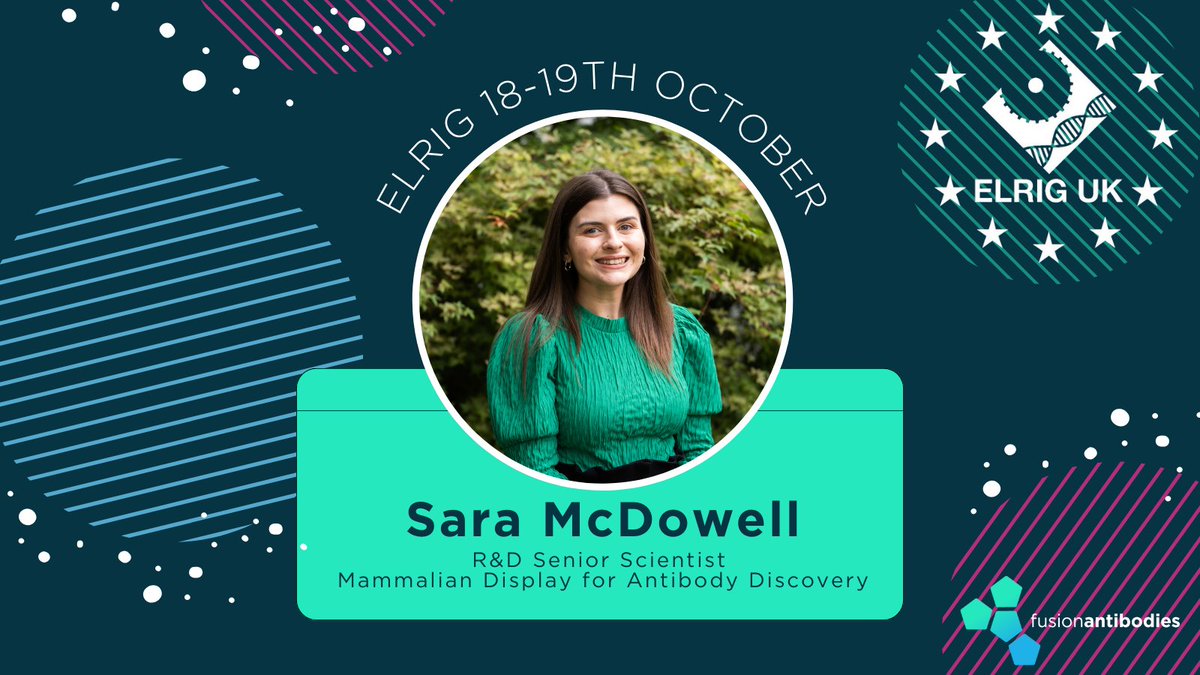 FsnAntibodies's tweet image. Sara, one of our Senior R&amp;amp;D Scientists will be presenting a poster @ELRIG_UK #DrugDiscovery23 in Liverpool. She would love to share with you about Mammalian Display for Antibody Discovery, find her in the poster hall tomorrow &amp;amp; Thursday. #challengeus #antibodydiscovery #ELRIG2023