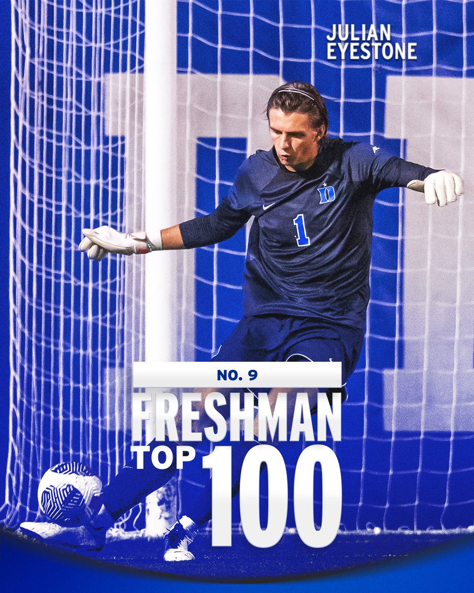 DukeMSOC's tweet photo. Three devils on the Freshman Midseason Top 100 👏👏👏

We’re one of 2 ACC schools with 3 in the Top 100 👀🔥

📲 https://t.co/vMqHmRJozf

#GoDuke https://t.co/8Pgay4SUj7