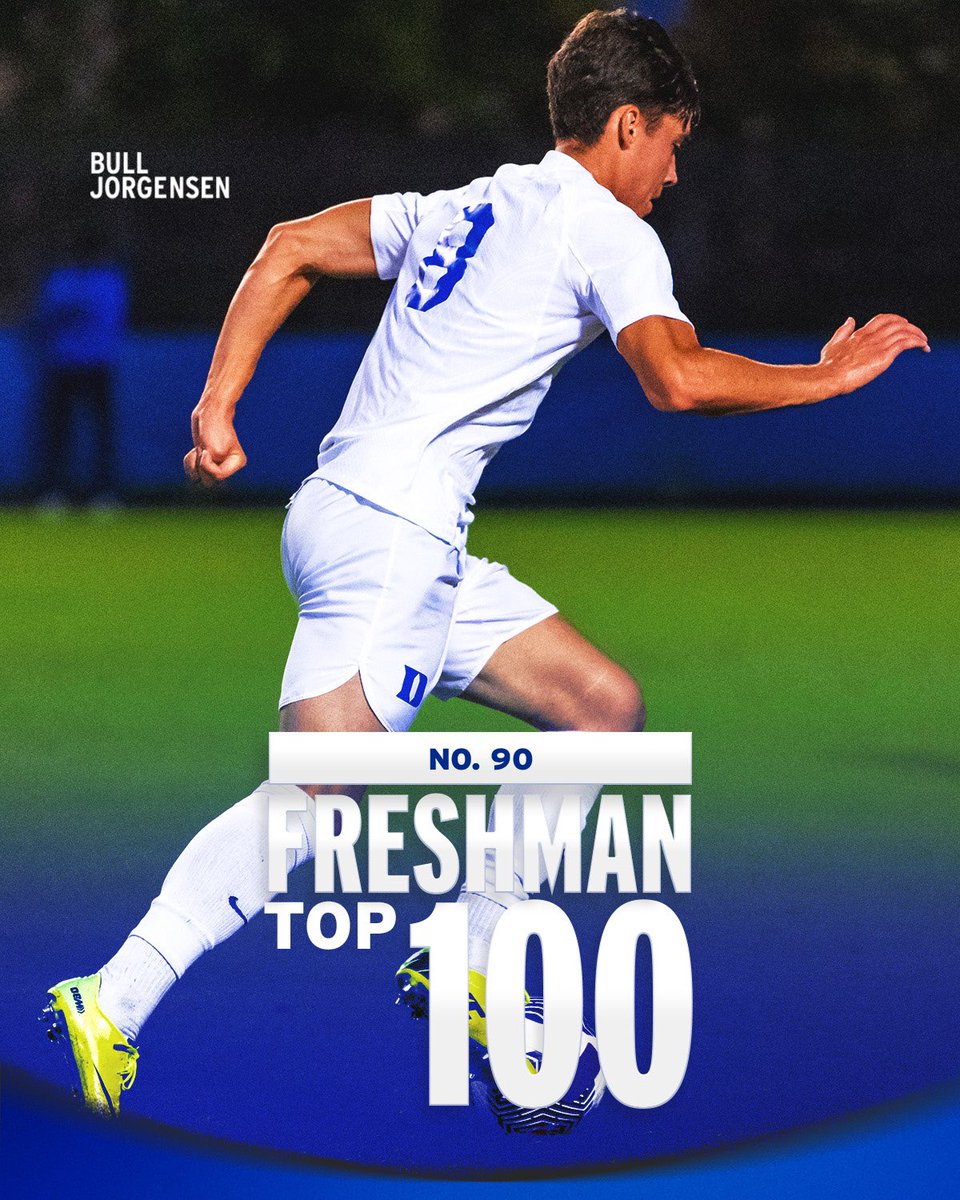 DukeMSOC's tweet photo. Three devils on the Freshman Midseason Top 100 👏👏👏

We’re one of 2 ACC schools with 3 in the Top 100 👀🔥

📲 https://t.co/vMqHmRJozf

#GoDuke https://t.co/8Pgay4SUj7