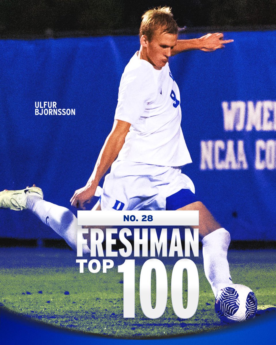 DukeMSOC's tweet photo. Three devils on the Freshman Midseason Top 100 👏👏👏

We’re one of 2 ACC schools with 3 in the Top 100 👀🔥

📲 https://t.co/vMqHmRJozf

#GoDuke https://t.co/8Pgay4SUj7