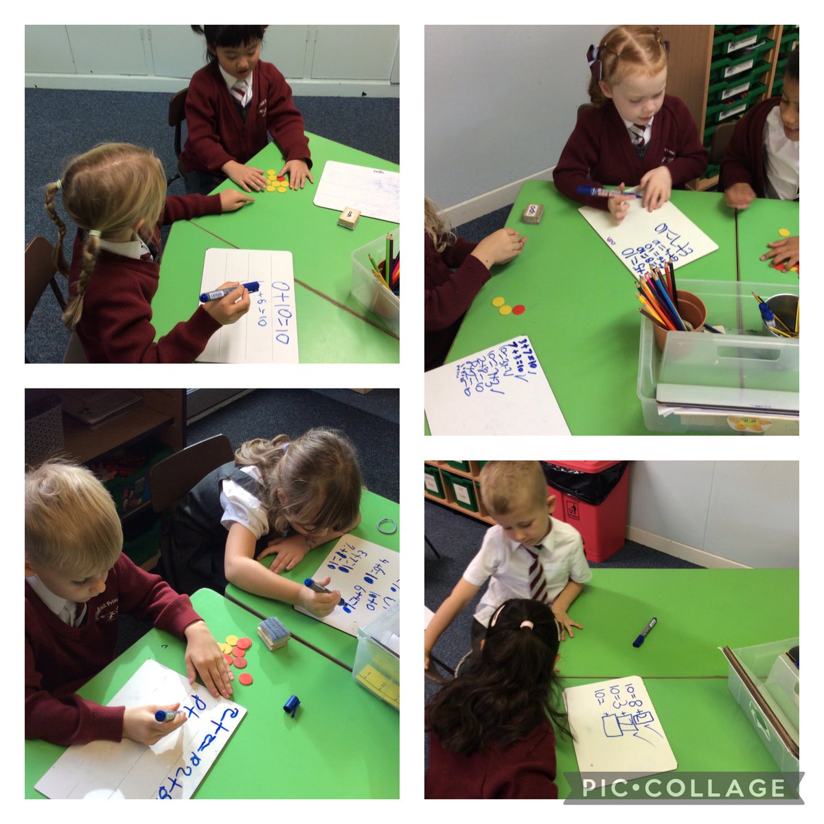 TyntesfieldZA's tweet photo. In maths this morning, we used our number bonds to ten knowledge to find missing number calculations. Great partner work Year 1! https://t.co/iArdGagTRu