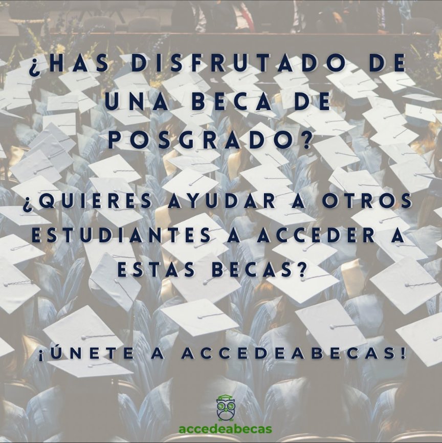 📢 Eres o has sido becari@ de #LaCaixa, #Fulbright o una beca para estudios de posgrado en el extranjero? ¡Necesitamos tu ayuda!

🤝 Buscamos nuevos guías que colaboren como mentores de estudiantes que van a solicitar becas en la próxima convocatoria.

🔗share.hsforms.com/1_759wYzbSsCOH…
