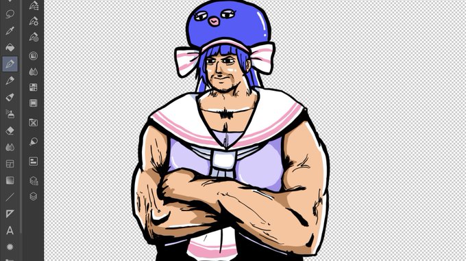 「muscular male sleeveless」 illustration images(Latest)