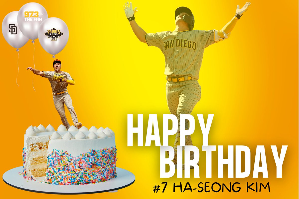 973TheFanSD's tweet photo. Wishing a very happy birthday to our BELOVED Ha-Seong Kim 👑 https://t.co/Xes5jTUi55