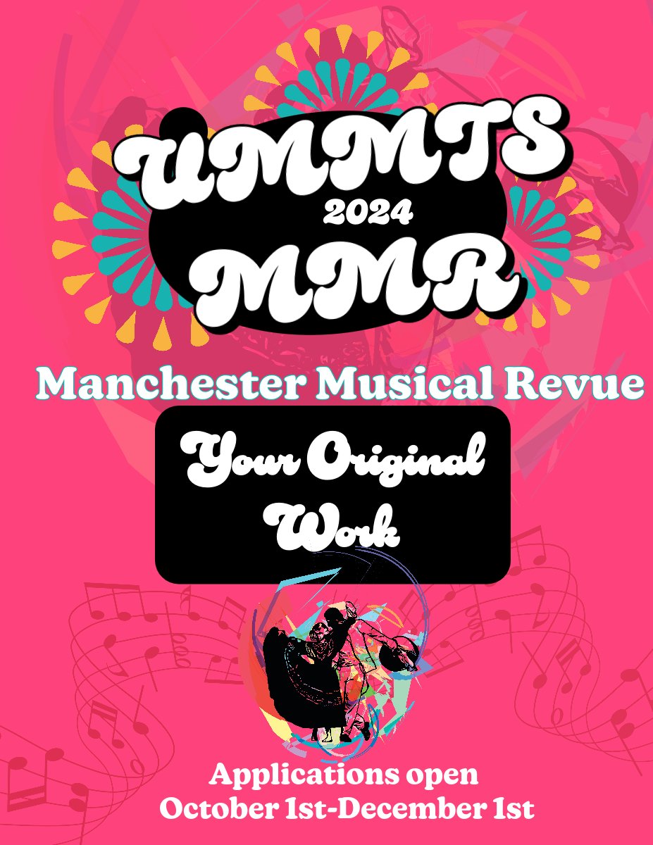 UMMTS's tweet photo. A Catchup on all current events:
October 23rd: UMMTS Freshers showcase (applications are still open!)
October 24th: Beginner Dance Workshop
October 30th: Bread Shed Joint Social
December 1st: MMR applications due https://t.co/FMv8v2QRn6