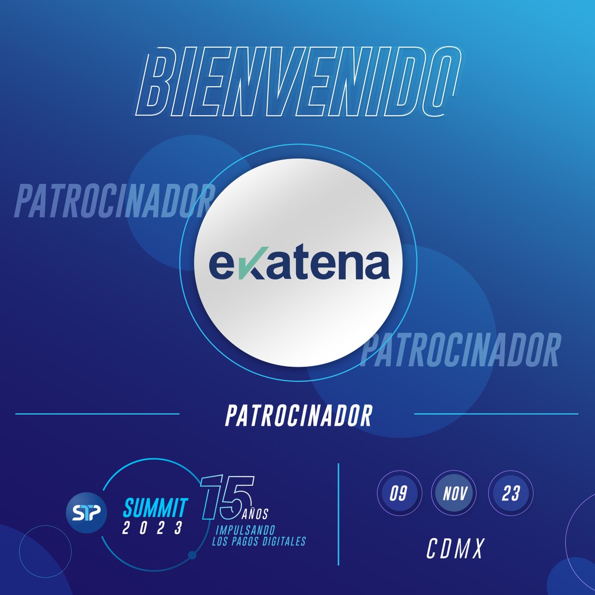 stpfintech's tweet photo. ¡A nuestro #STP_Summit se suma Ekatena como #patrocinador, bienvenidos!
La seguridad no es opcional, mitiga riesgos en tus negocios y conoce a detalle a tus clientes y proveedores con Ekatena
https://t.co/skuCsN14t1 https://t.co/ZXyxXaJK5E