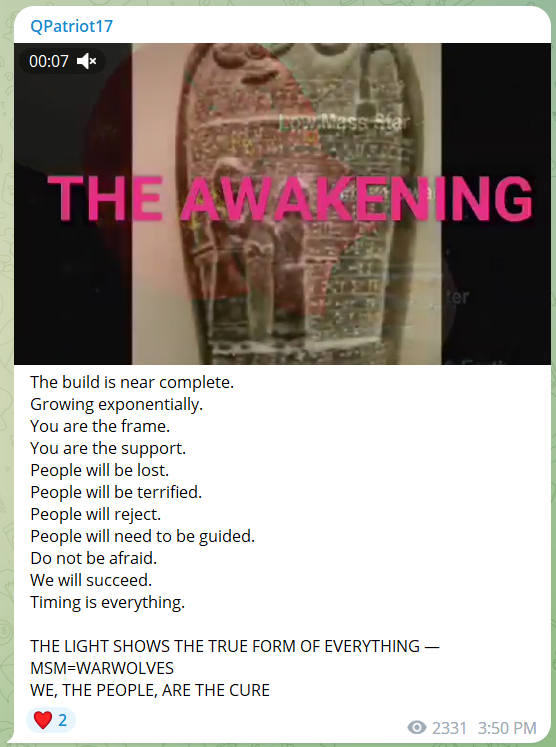 Why did the MSM avoid asking Trump specifically 'Who is Q?' 
SELF-DESTRUCTION IS REAL

What do they fear the most?
Public awakening
If they ask
They self destruct

rumble.com/vn8vqq-you-are… 

THE LIGHT SHOWS THE TRUE FORM OF EVERYTHING — MSM=WARWOLVES
WE, THE PEOPLE, ARE THE CURE