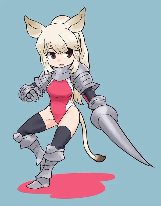 競泳シロサイお嬢様