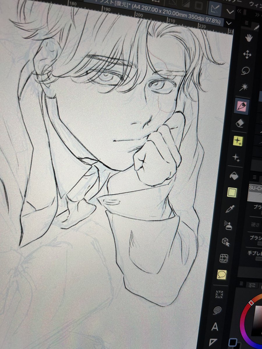 こんな感じで描いてはいるんですっていう
今月中には上がったら嬉しい 