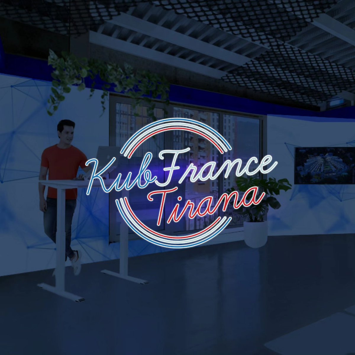 IcebergComm's tweet photo. From #creative concept to realization: Welcome to 🇫🇷 "KubFrance Tirana" 🇦🇱 where we are proud to host the French President in style. Explore the elegance, creativity, and diplomatic charm that make this cube and event unforgettable. https://t.co/WhqTdt0C7i