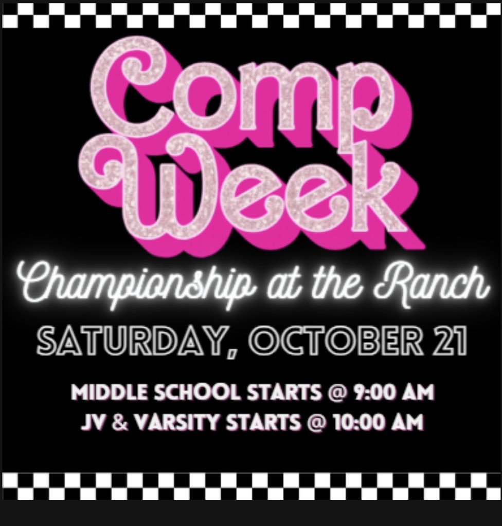 Come support our comp cheerleaders this Saturday. 
JV is at 10:12am
Varsity is at 11:54am

gofan.co/event/1160844?…