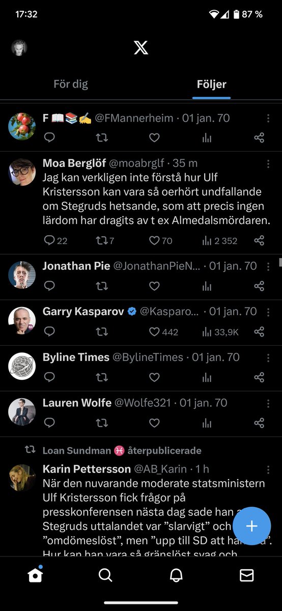 En aning buggigt Musk?