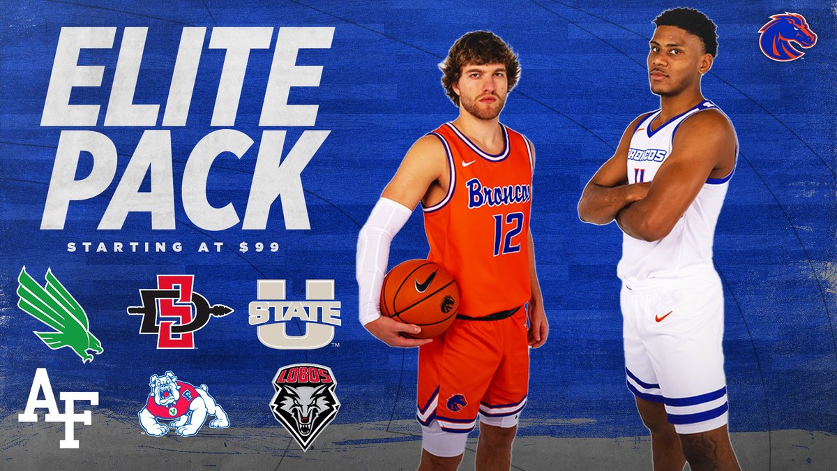BroncoSportsMBB's tweet photo. The 𝙀𝙇𝙄𝙏𝙀 𝙋𝘼𝘾𝙆 is 𝘽𝘼𝘾𝙆!

Get yours today and 𝙋𝘼𝘾𝙆 the 𝙓!!
🎟️: https://t.co/oKbPz8Vhhs

#BleedBlue x #UnbreakableCulture https://t.co/MsFrPtgqWb