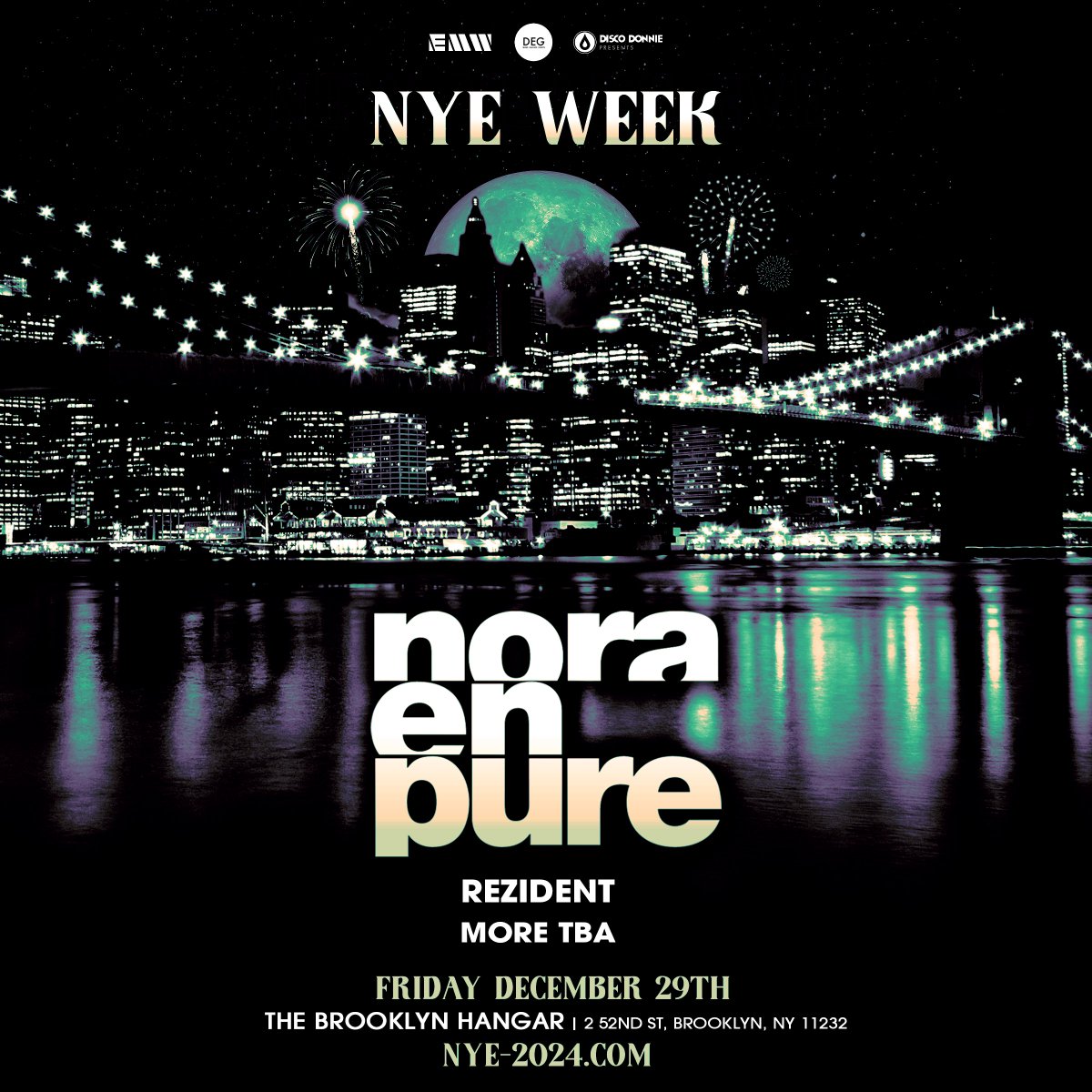 Ring in 2024 in NYC ✨ Announcing dual warehouse parties led by <a href="/NoraEnPure/">Nora En Pure</a>  Friday, Dec. 29th and <a href="/tinlicker_nl/">tinlicker</a>  Sunday, Dec. 31st. Sign up for access to the exclusive presale: nye-2024.com

Presale begins Tuesday, October 24th at 10am EST 🍾