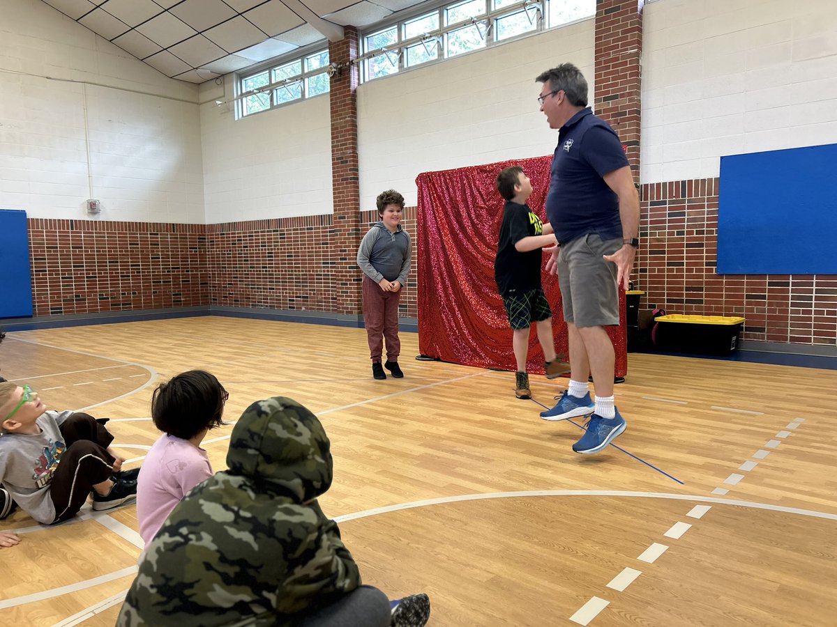 Mr. Miles making lessons of respect come to life! Shout out to <a href="/TheatreoftheIm1/">Theatre of the Imagination</a> for the wonderful visit and engaging lessons.