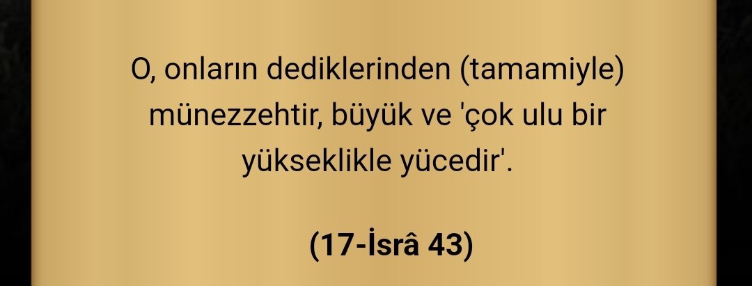 Allah-u Kebir!
Allah-ul Azim!
Allah-u Subhan!