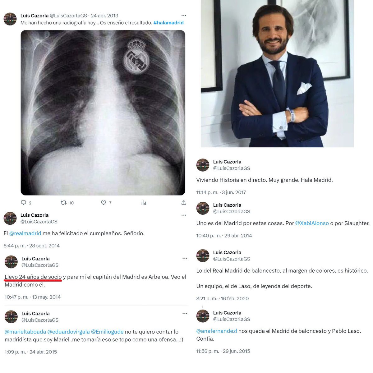 FonsiLoaiza's tweet photo. Número 2 del Comité de Apelación de la RFEF y socio del Real Madrid durante 24 años. https://t.co/WyJ6dSTK4c