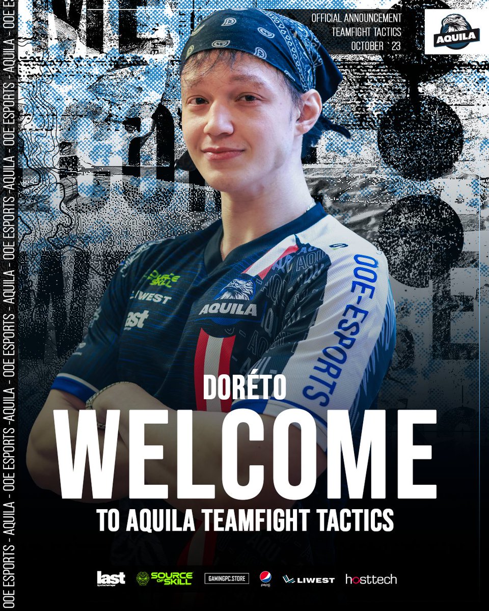 🔥Exciting Aquila news! 🦅

Introducing Doréto, our new TFT Player.
With incredible strategies, Doréto is set to boost our competitive edge.

Catch him at the A1 League Finals at the Vulkanlan and in upcoming tournaments.

Join us on this thrilling journey! 💫🦅 #AquilaRise #TFT