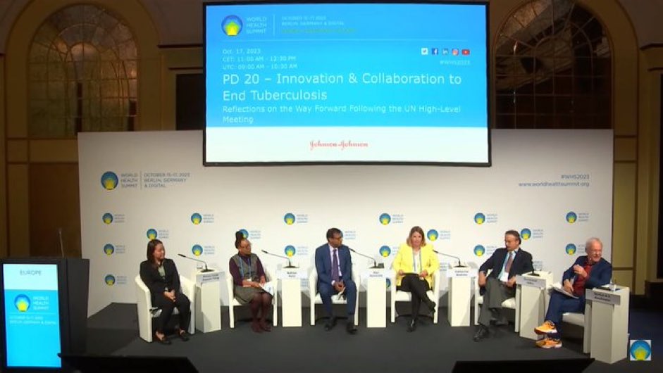 On a panel on Tuberculosis at #WHS2023, I highlighted 4 things needed to action UNHLM targets: political leadership, funding, innovations & community-led actions. UNHLM on TB last month and the recent price reduction for TB diagnostics/medicines has created a positive momentum.