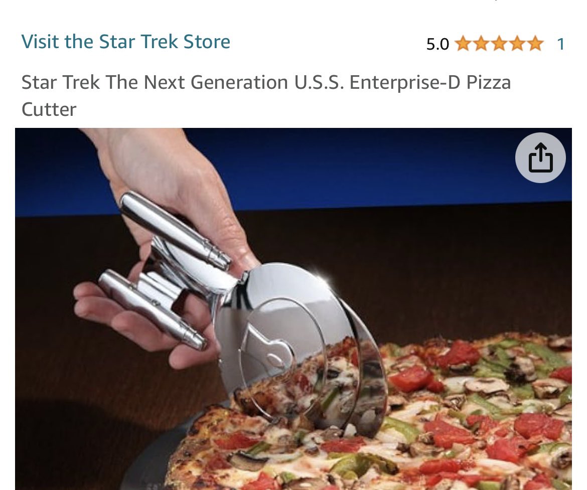 DanaGricken's tweet image. Currently on Amazon, trying to decide between lightsaber chopsticks or an Enterprise pizza cutter. 😆 #GeekProblems