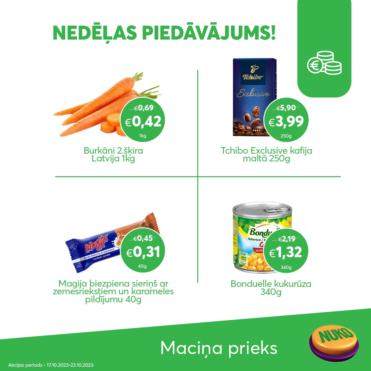 NUKO_lv's tweet photo. Jau redzēji, kāds nedēļas piedāvājums iepriecinās tavu maciņu šonedēļ? 😊

Esam sarūpējuši vislabākās preces, lai uzlabotu tavu noskaņojumu. Ieskaties:
👉 https://t.co/r7trHV8M0w

#Nuko #Rīga #Latvija https://t.co/aFodMF3gIq