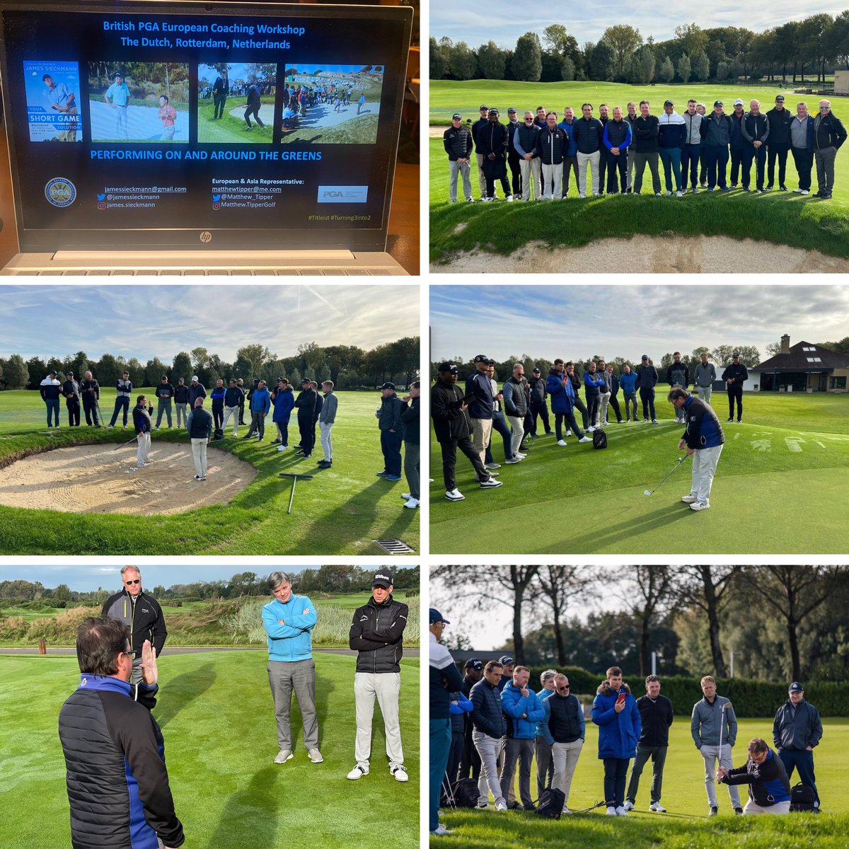 Matthew__Tipper's tweet photo. An honor to present #yourshortgamesolution on behalf of my mentor @jamessieckmann ๐บ๐ธto intl members of @ThePGA ๐ฌ๐งat the amazing The Dutch Club๐ณ๐ฑ. Many thanks to all who attended. Tomorrow we begin again. #createyourculture #turning3into2 https://t.co/DNBSwvPBSy