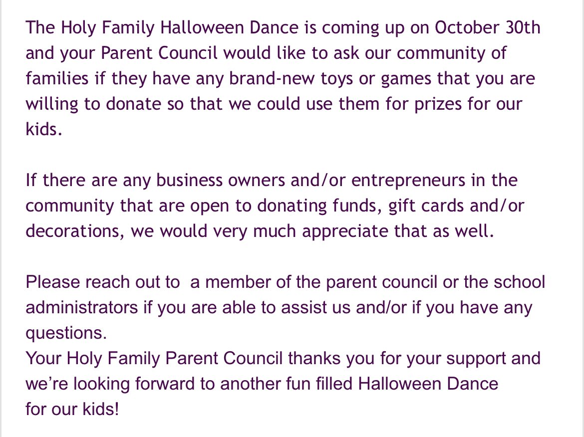 A message from Catholic School Council