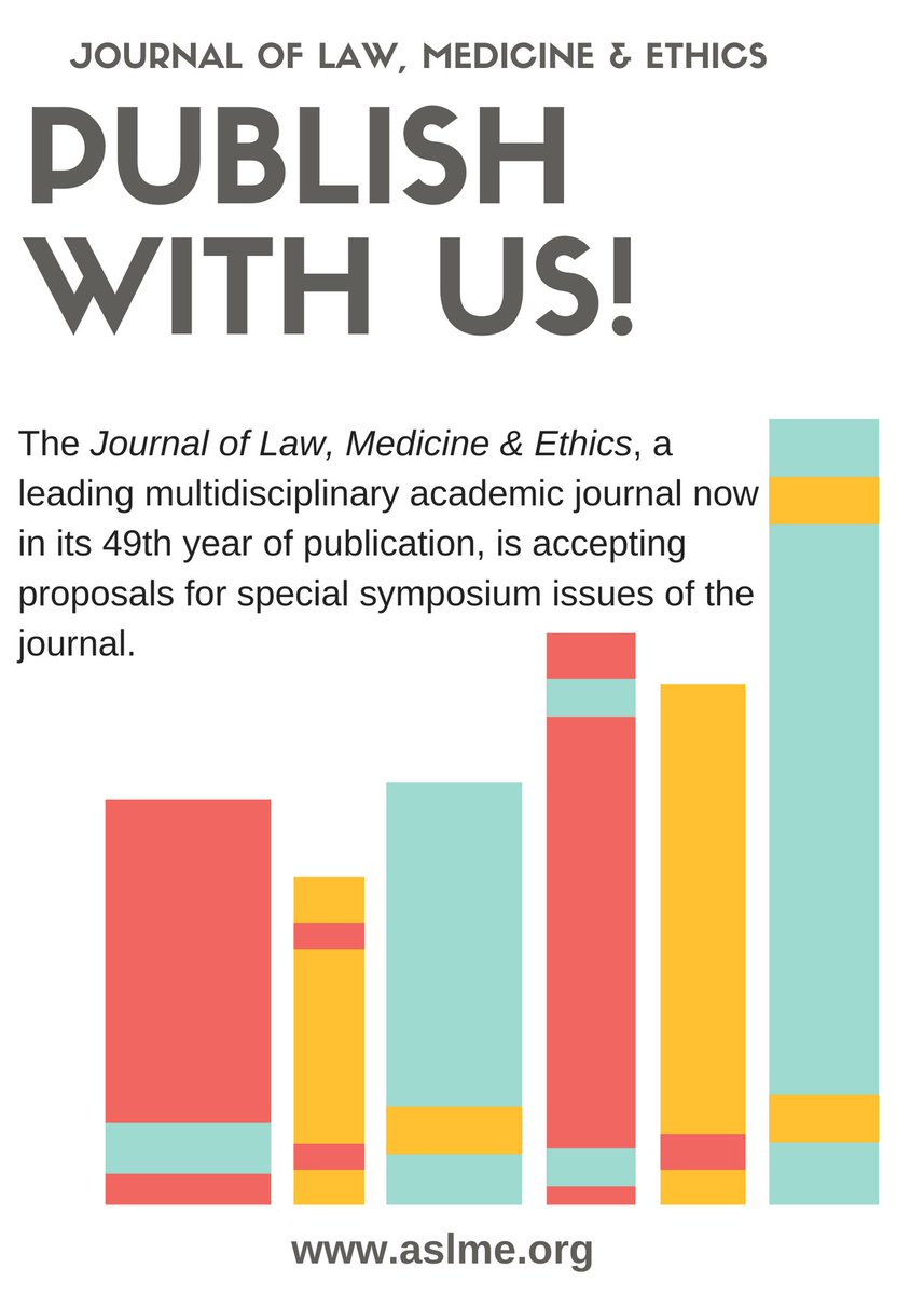 The Journal of Law, Medicine & Ethics (@jlme_aslme) on Twitter photo 
