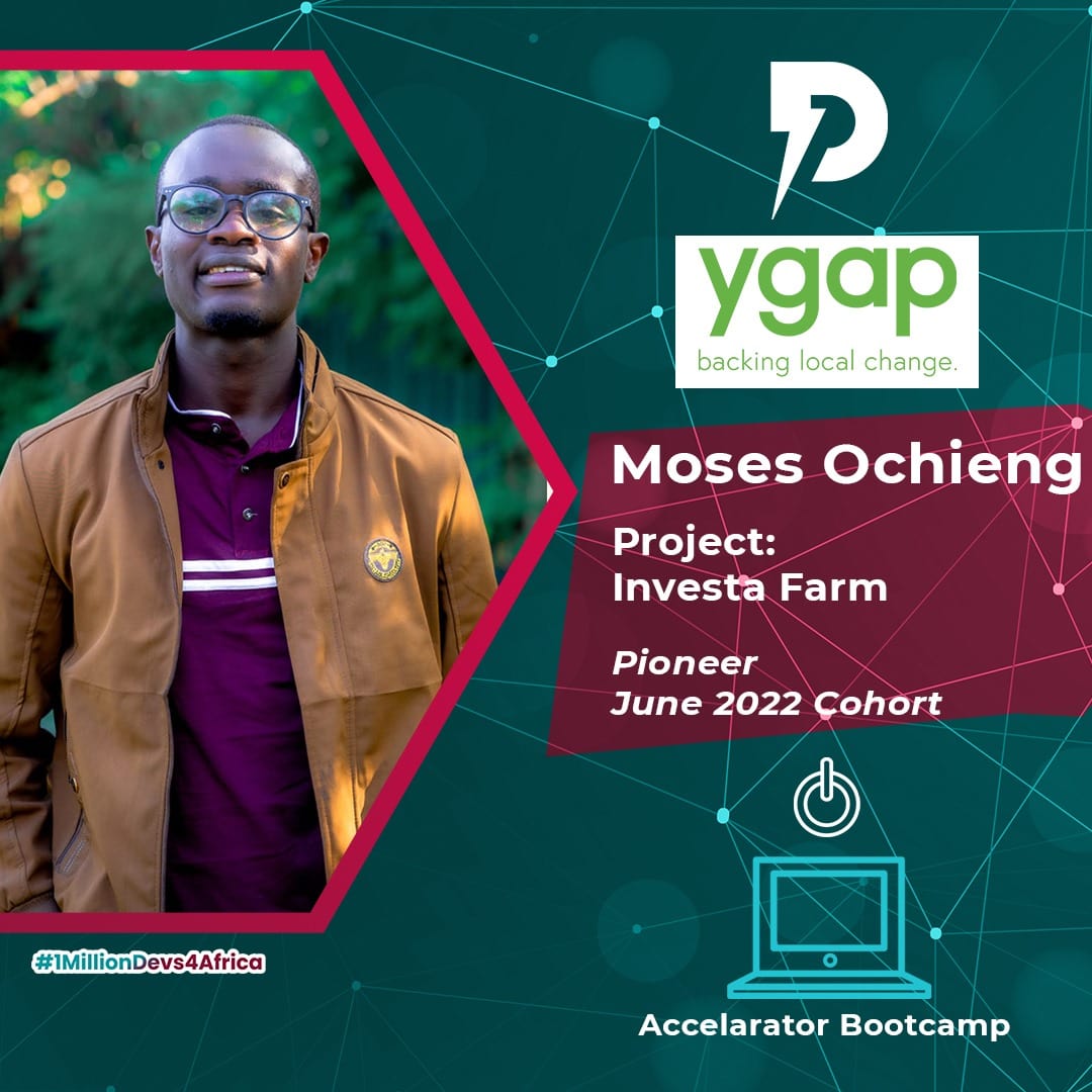 plpcommunity's tweet photo. We're amplifying the call for local change at the YGAP X PLP Accelerator Boot Camp! 🚀

Meet Moses Ochieng, a @PLPAfrica #PowerAlumni, and the Co-Founder &amp; CEO of @Investa_farm.

🔗 https://t.co/L8HVvQKUv2.

#1MillionDevs4Africa
#YGAPXPLP 
#LocalChange
#TechInnovation https://t.co/O8VcpSBcf5