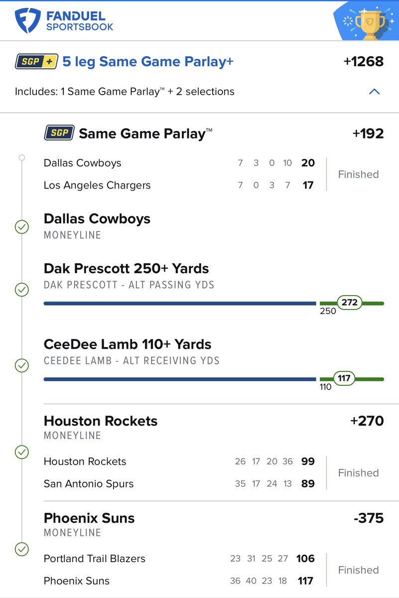 Sweeperss_'s tweet photo. CASH THE +1268 SGP 💎 
Should We Run it back Tonight ?? 

#GamblingTwitter #NFL #nba #fanduel https://t.co/wLwbcx9e0f