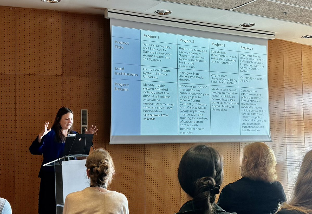 Dr. Jennifer Johnson @JJohnsPhD presenting an overview of our @NCHATS_Center projects at the @IASR_Suicide @afspnational @SuicideSummit in Barcelona today!