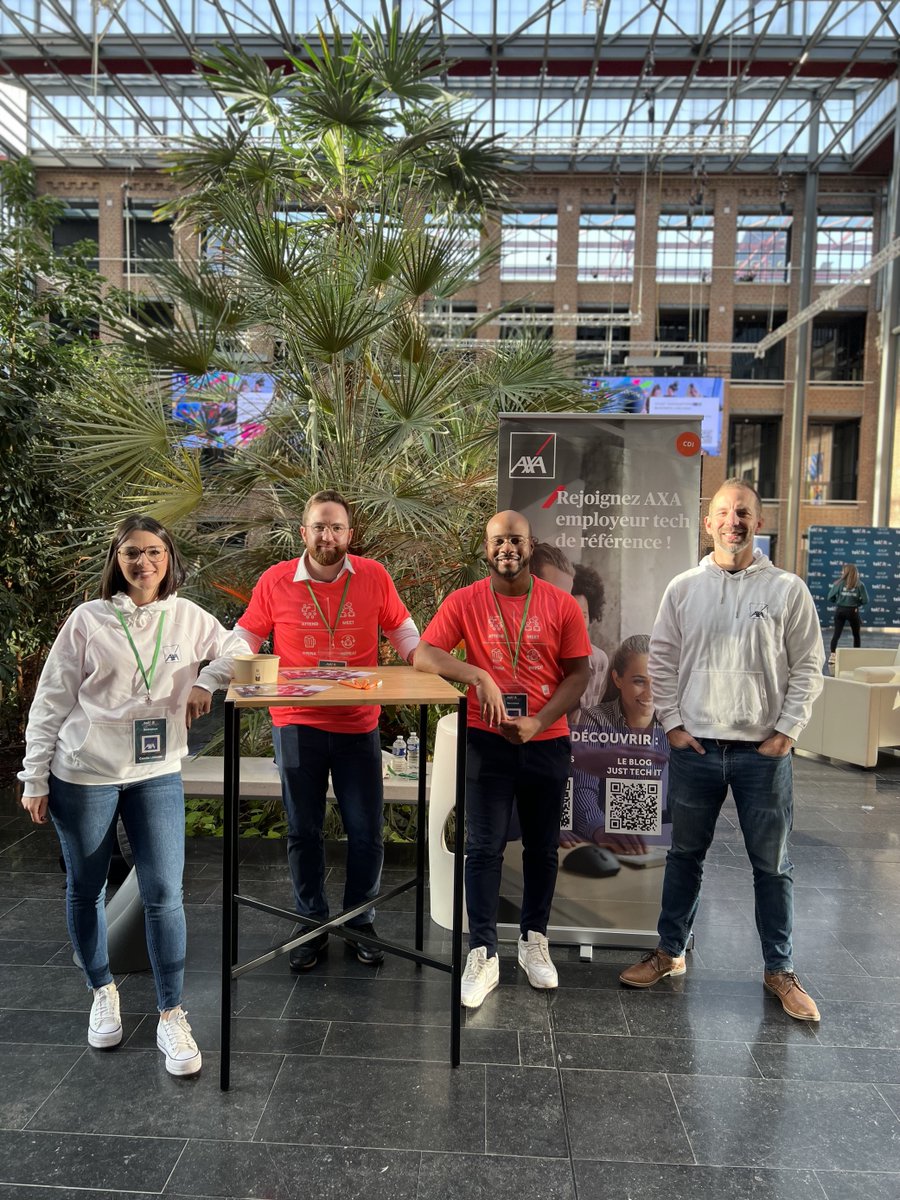 AXAJobs_fr's tweet photo. 😉 La #PinkTeamAXA vous attend à @tekkitIo Connect à Lille !
💻 Rejoignez-nous pour explorer les opportunités des carrières #IT les plus captivantes chez #AXA.
#AXARecrute https://t.co/xy1e8jD33e