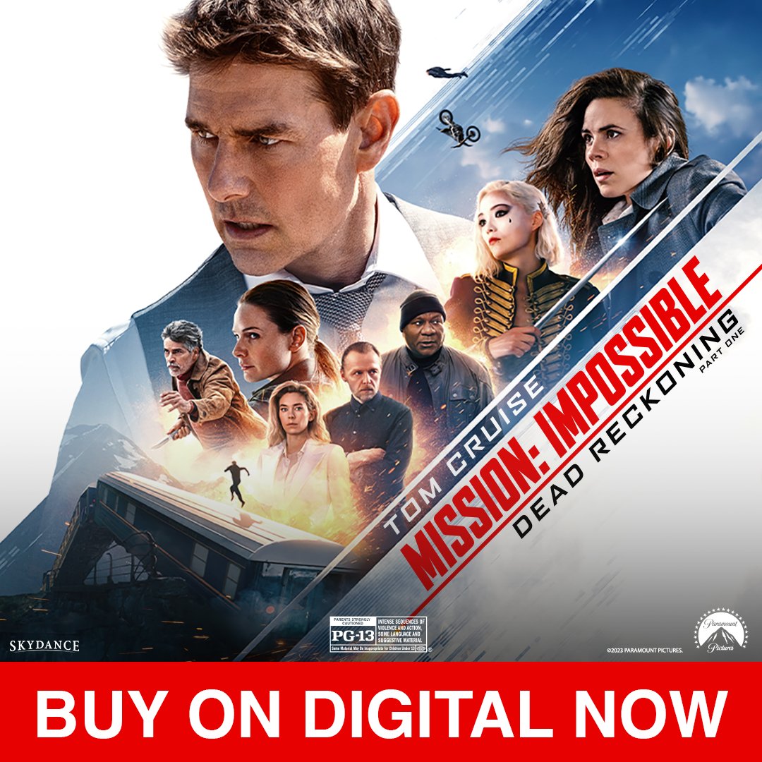 Get #MissionImpossible #DeadReckoningPart1 on Digital today! #TomCruise stars in the film critics are calling "The Biggest and Best Action Movie of The Year." Buy it on Digital today and go behind the scenes with incredible bonus content. Rated PG-13. From #ParamountPictures.
