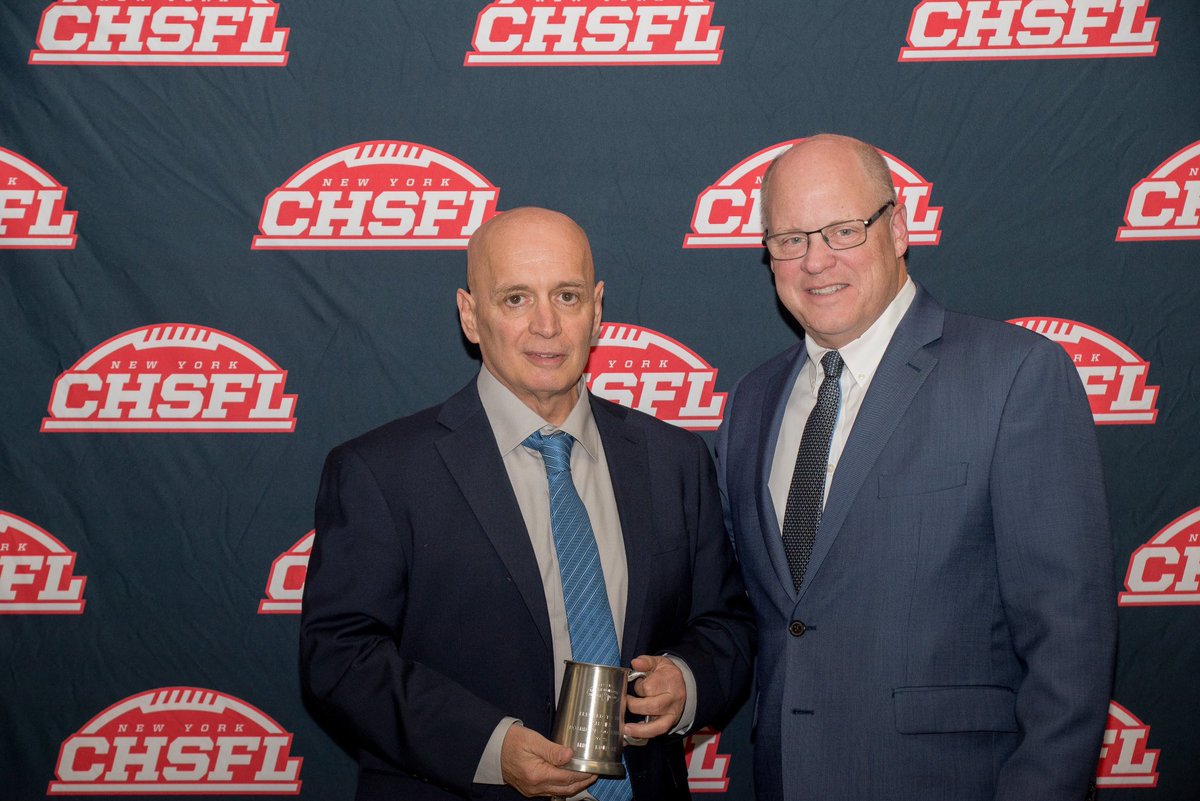 KMHSFootball's tweet photo. 🔥🔥🔥 Congratulations to Coach Mike Mutone on his induction into the NYCHSFL Board Of Governors.  Mike has been a staple of our program for the last twenty years as a coach and leader of young men! #FirebirdFootball https://t.co/yX1jcQudqS