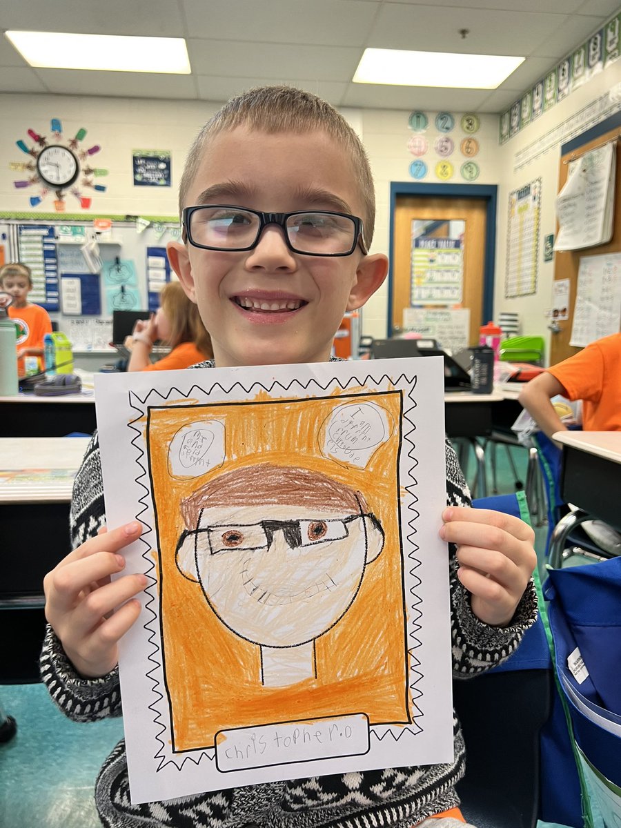 What makes you UNIQUE? 2nd graders learned about IDENTITY during today’s Unity Day lesson! 😄🧡