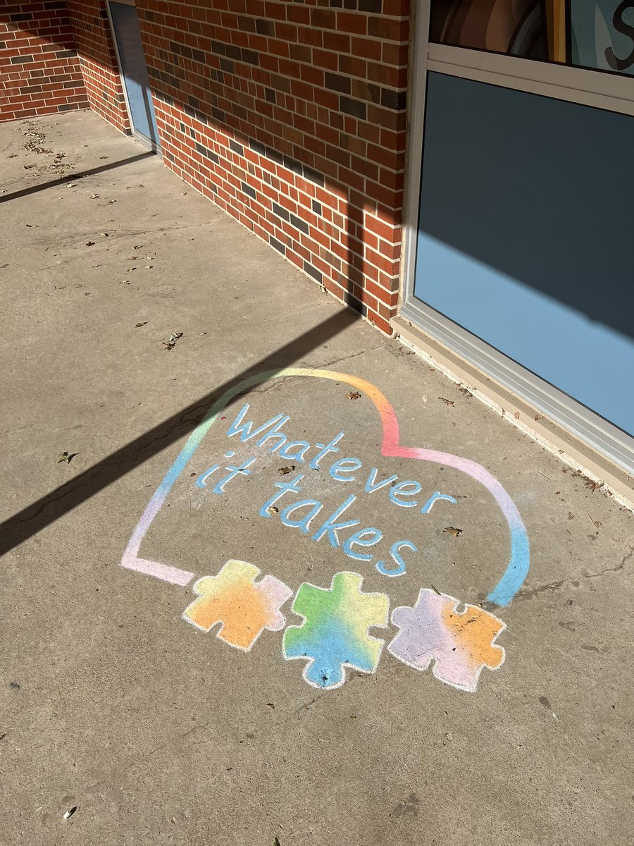 We got a little visit from <a href="/OneChalkArmy/">One Chalk Army - Same name on other platforms</a>! A beautiful reminder of the work our folks do for our students each day! #whateverittakes