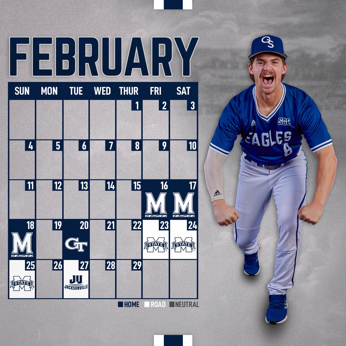 GSAthletics_BSB's tweet photo. Your spring plans are ready to be booked.

#HailSouthern