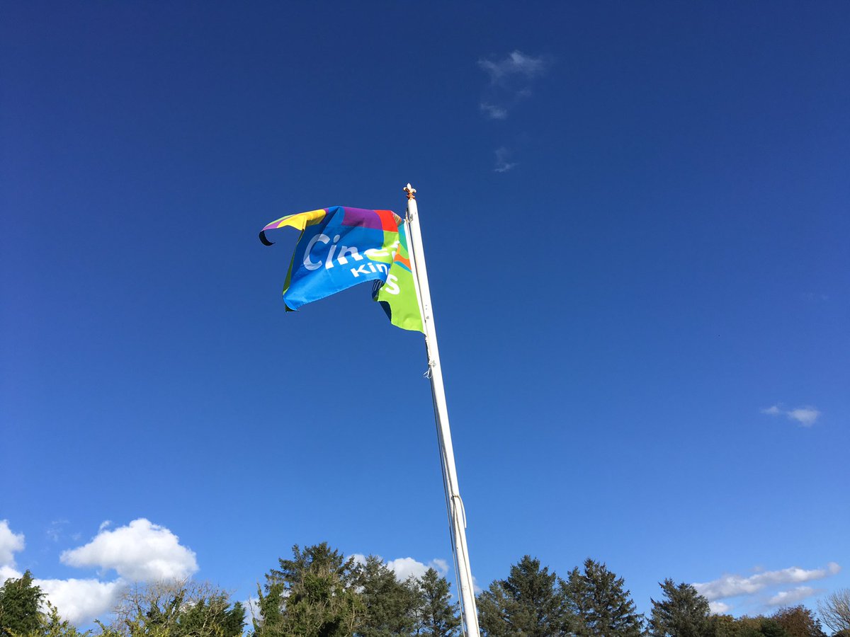 crossns1854's tweet photo. We were proud to raise the Cineáltas Flag yesterday. Thank you @NormaFoleyTD1 for presenting this very important flag to our school. @WesternPeople @themayonews @lichamber @Alan_Dillon #wellbeing #kindness https://t.co/WwpyNuCdhn