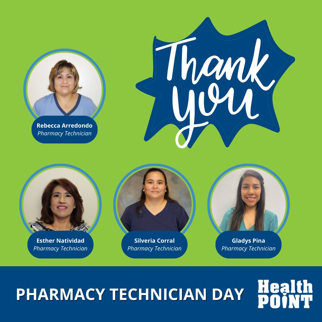Happy #PharmacyTechchnicianDay!
We wanted to take a moment to say thank you to our incredible Pharmacy Technicians.  Today serves as a reminder of the impact they make every day on the lives of the patients they serve.
THANK YOU!