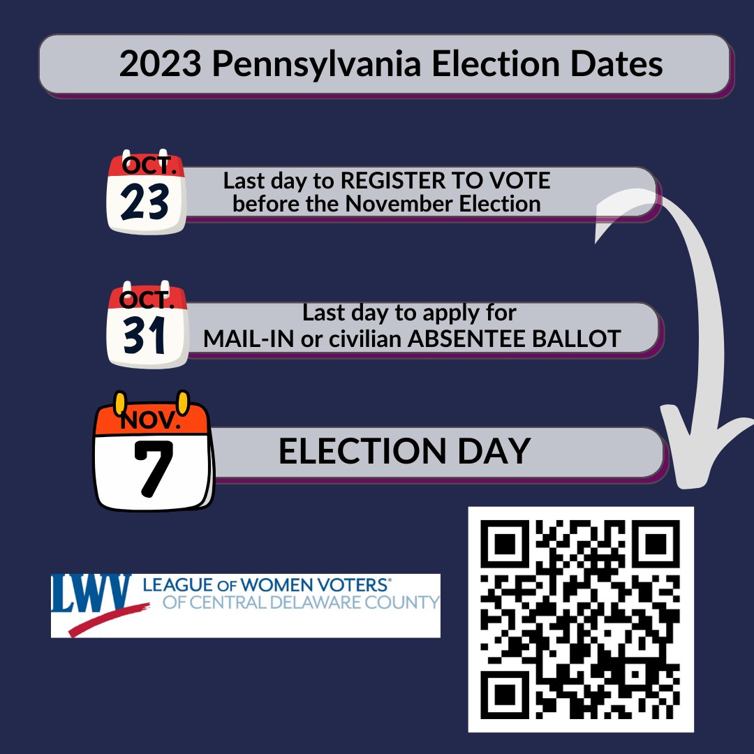 Less than a week left in Pennsylvania to register to vote in the November Election.  Vote411.org