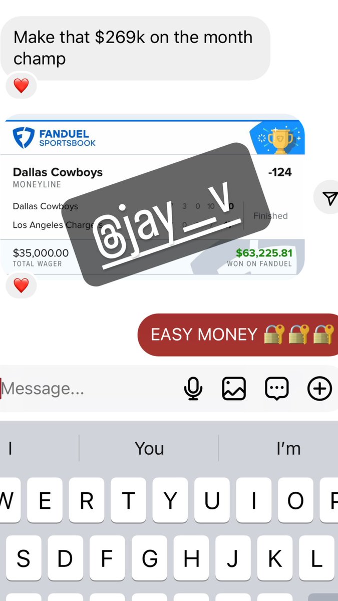 jay__v12's tweet image. I personally had $10,200 on the cowboys last night 

My client had $35,000😮‍💨😮‍💨😮‍💨

He’s now made over a QUARTER MILLION this month off my plays 

And we still got 15 days left😈

#SportsGambling 
#GamblingTwitter 
#sportsbettor 
#MrUnderrated