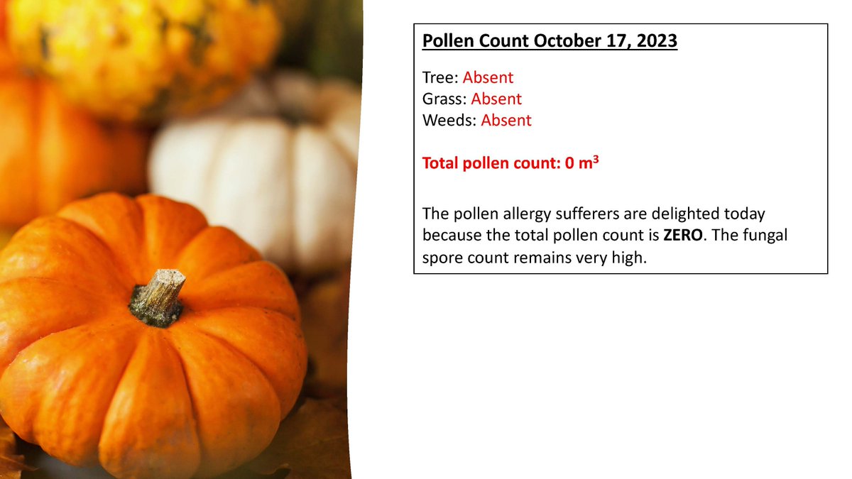 Dr. Rorie's Tuesday Pollen Count