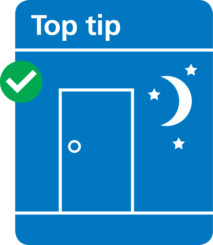 🚪 Close internal doors at night. 

👍 It will help keep your rooms warm as the nights grow colder &amp; reduce fire and smoke spread if a fire starts.