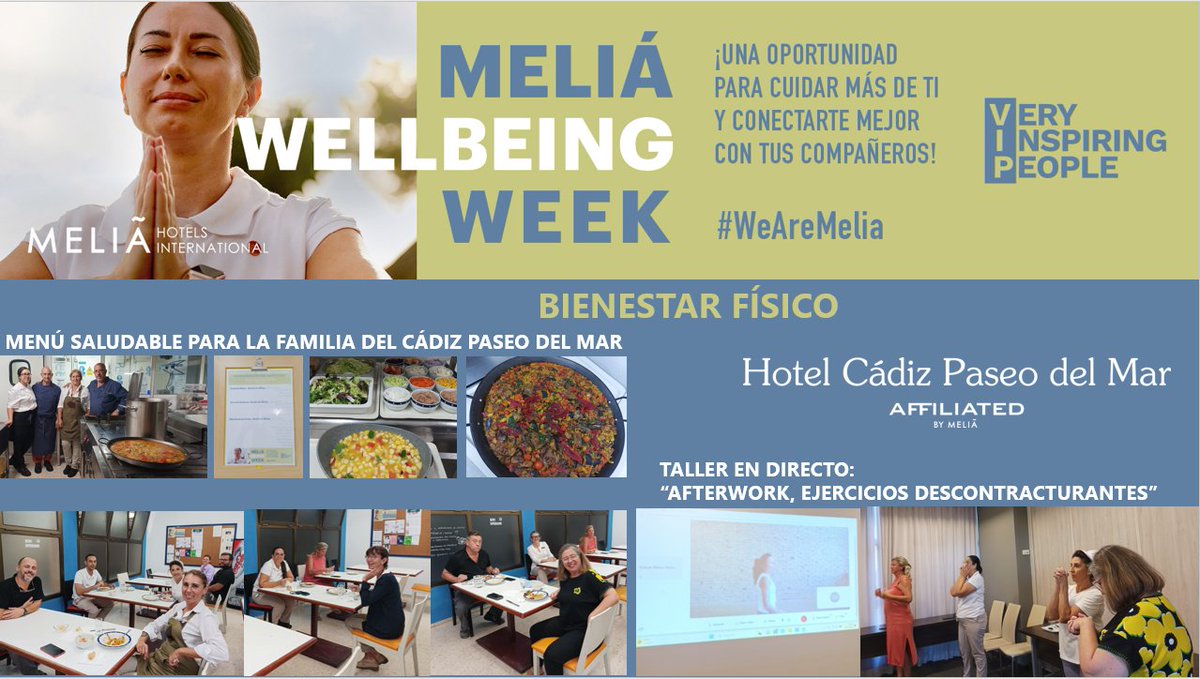 Así celebramos el pasado miércoles nuestra #WellBeingWeek en #Cádiz #WeAreMelia