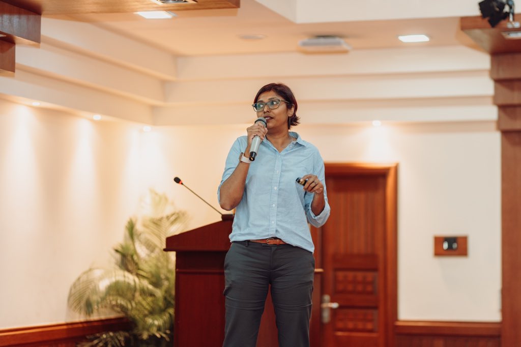‘Challenges faced by people living with mental illness in the Maldives’ by Aminath Ula Ahmed. Aminath Ula Ahmed <a href="/LuaAhmed/">Ula Ahmed</a> was an invited speaker at #Oevaru2023 Mental Health Conference on Day 2 of the conference; the 16th of October 2023 at Villa Nautica.

<a href="/Dhiraagu/">Dhiraagu</a> 
@stomedical
